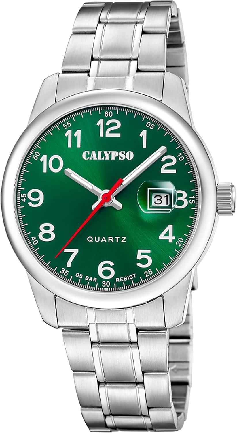 CALYPSO Reloj Hombre K5872/5 Basic Caja de Acero Inoxidable 316l Plateado