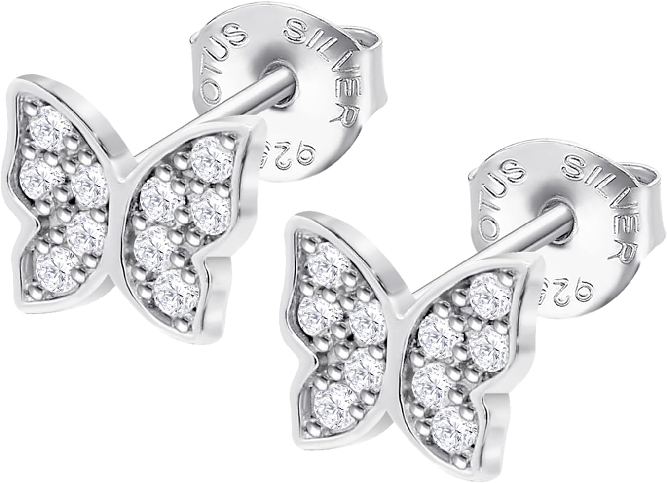 LOTUS SILVER Pendientes LP3051-4/1 Pure Essential Plata Mariposa Mujer