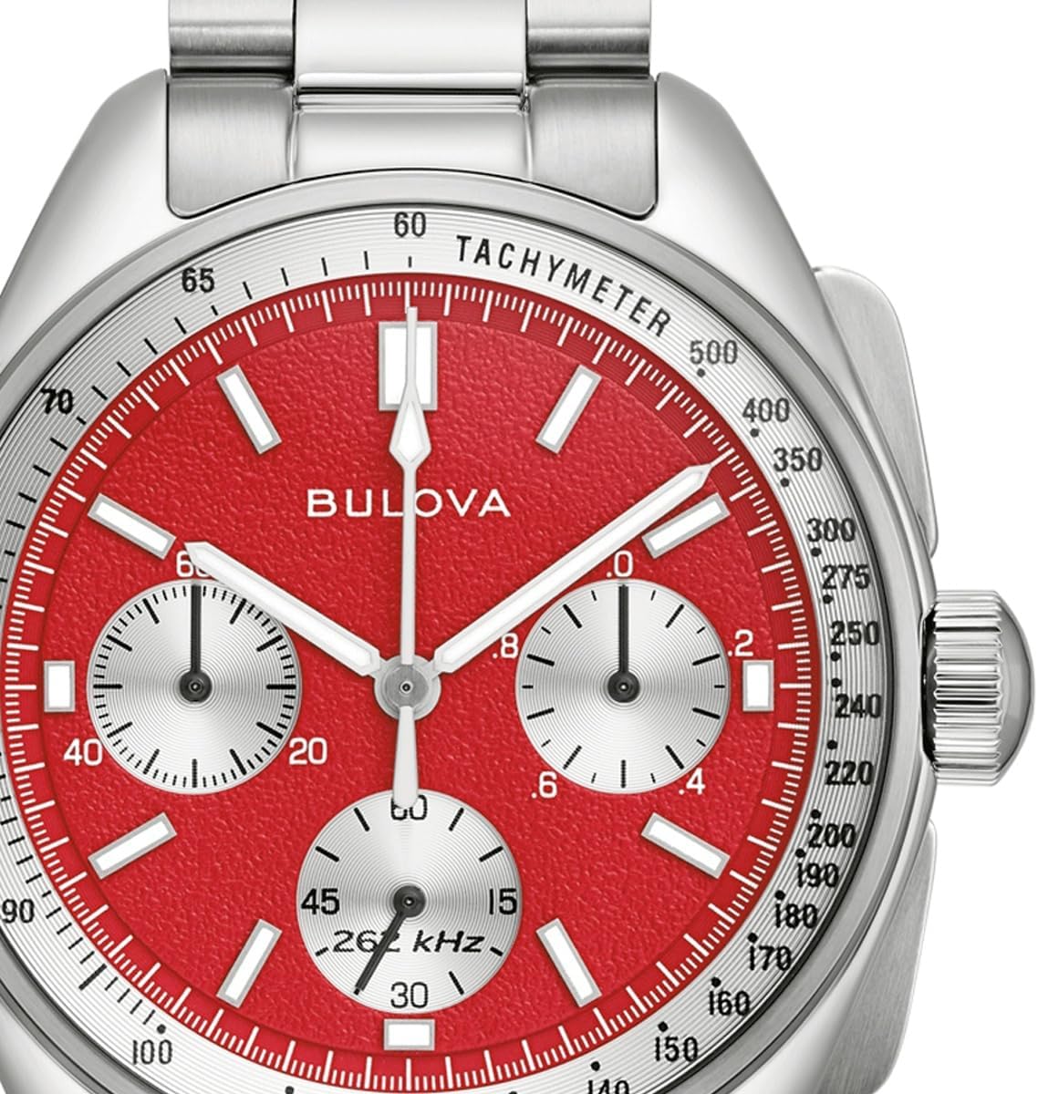 Bulova Reloj de Cuarzo Lunar Pilot de 43,5 mm con cronógrafo, Calendario, Correa de Acero Inoxidable y Correa Adicional Intercambiable de Cuero Negro