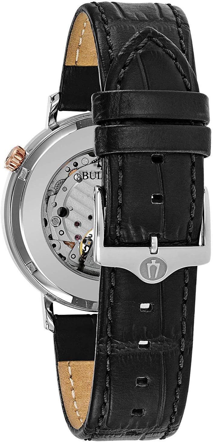 Bulova Reloj Analógico con Correa en Cuero 98A187