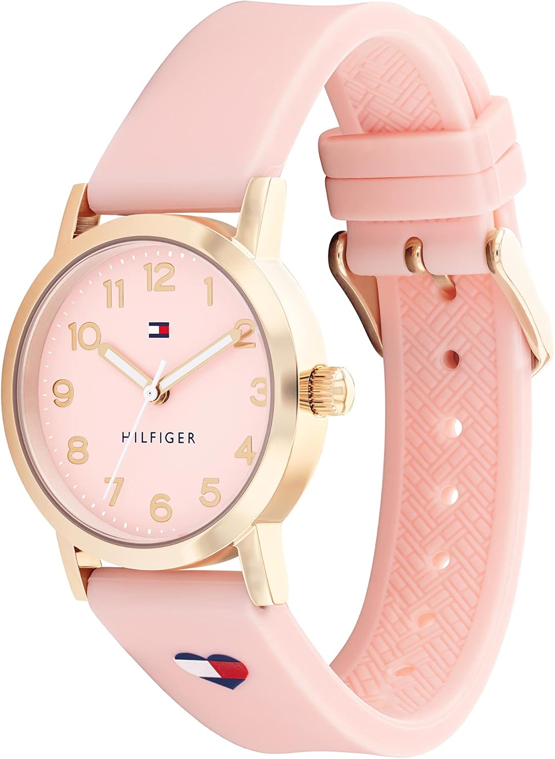 Tommy Hilfiger Reloj con Movimiento de Cuarzo de Tres Manecillas para Jóvenes con Correa de Acero Inoxidable o de Silicona – Disponible en Plateado, Azul, Rosa o Negro