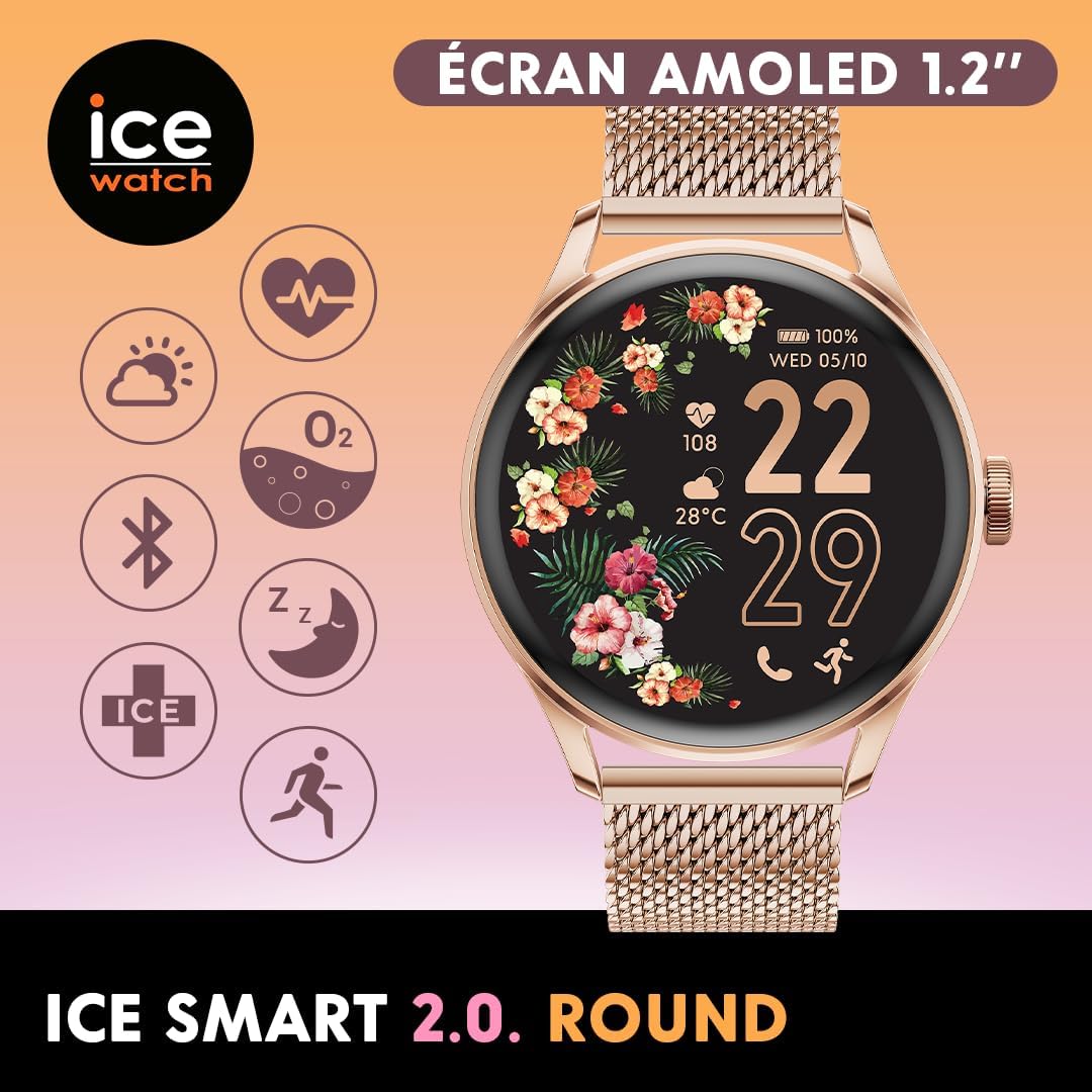 ICE-WATCH - ICE smart 2.0 - Reloj conectado redondo (1,20 pulgadas)