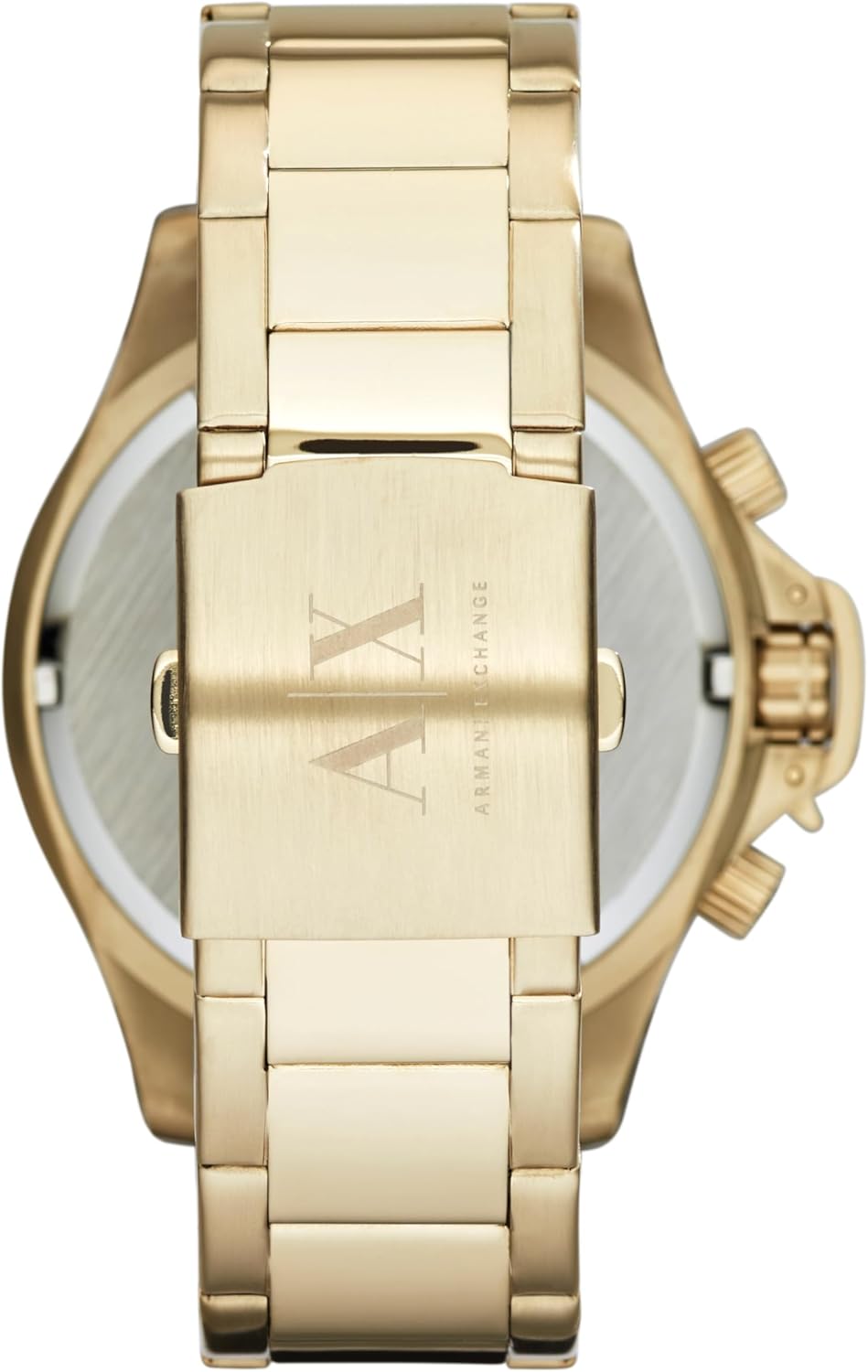Armani Exchange Reloj Hombre, Movimiento cronógrafo, caja 48mm Acero Inoxidable Dorado con correa Acero Inoxidable, AX1511