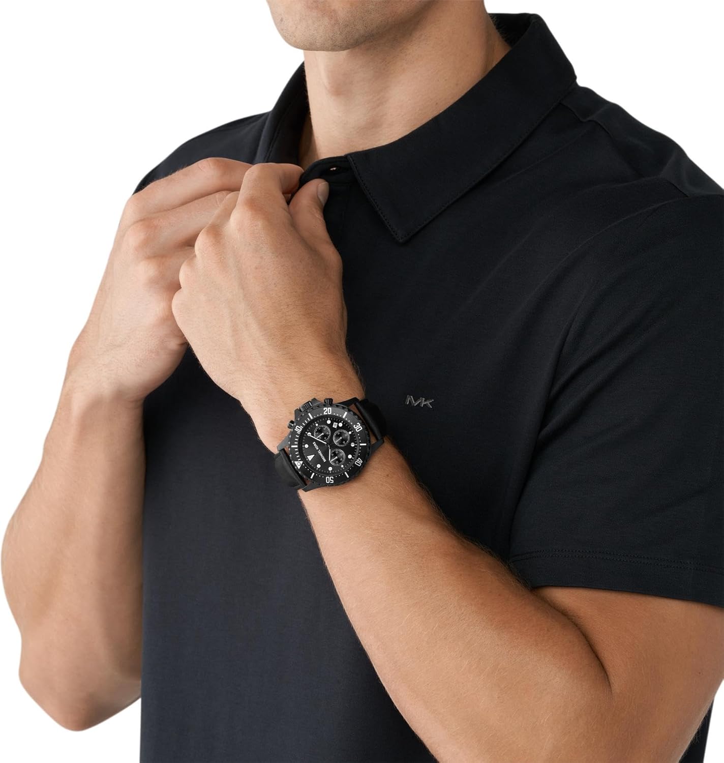 Michael Kors Everest Reloj para Hombre, Movimiento cronógrafo con Correa de Acero o Piel