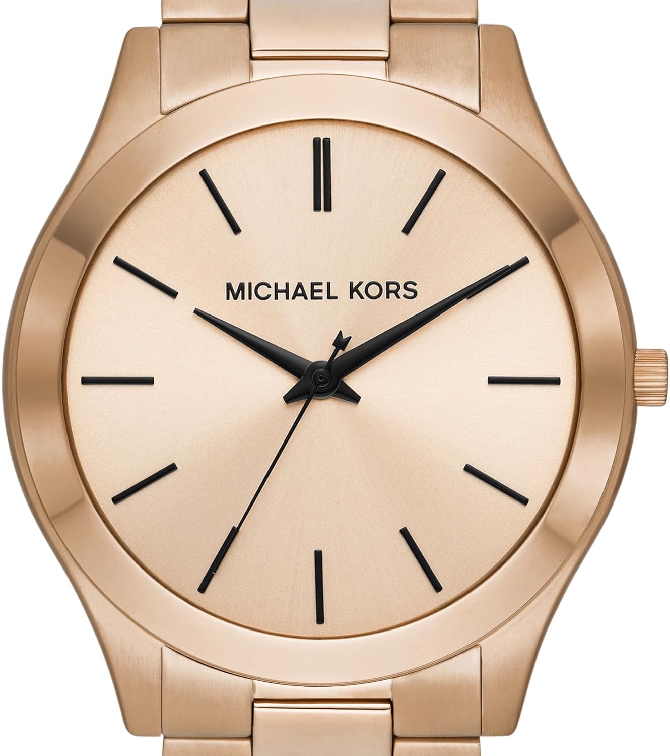 Michael Kors MK9122 - Slim Runway - Reloj de Acero Inoxidable de Tres manecillas en Tono Beige Dorado