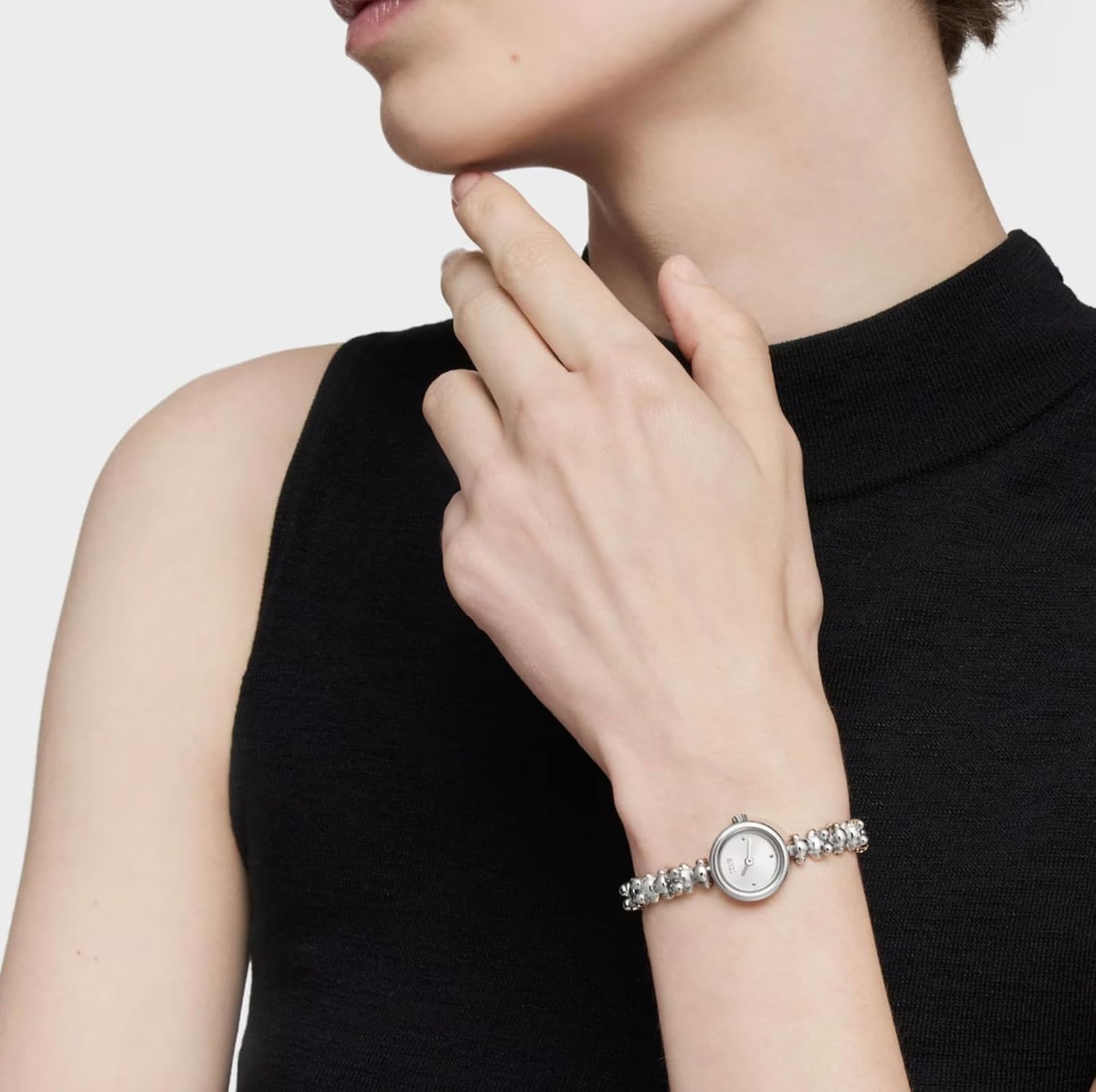 TOUS Reloj analógico con Brazalete de Acero