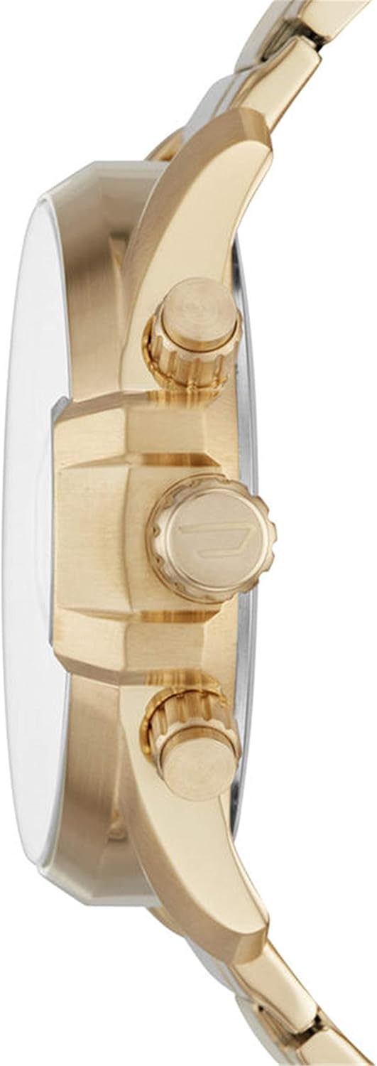 Diesel Reloj MS9 para Hombre, Movimiento cronógrafo de Cuarzo con Correa de Piel, Silicona o Acero Inoxidable