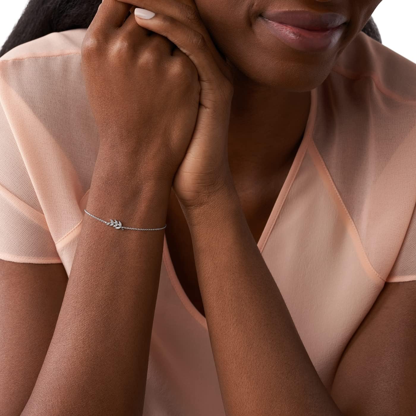 FOSSIL Pulsera de Mujer de Plata de Ley o Semipreciosa con Cierre de Langosta, Deslizante o Anilla Elástica