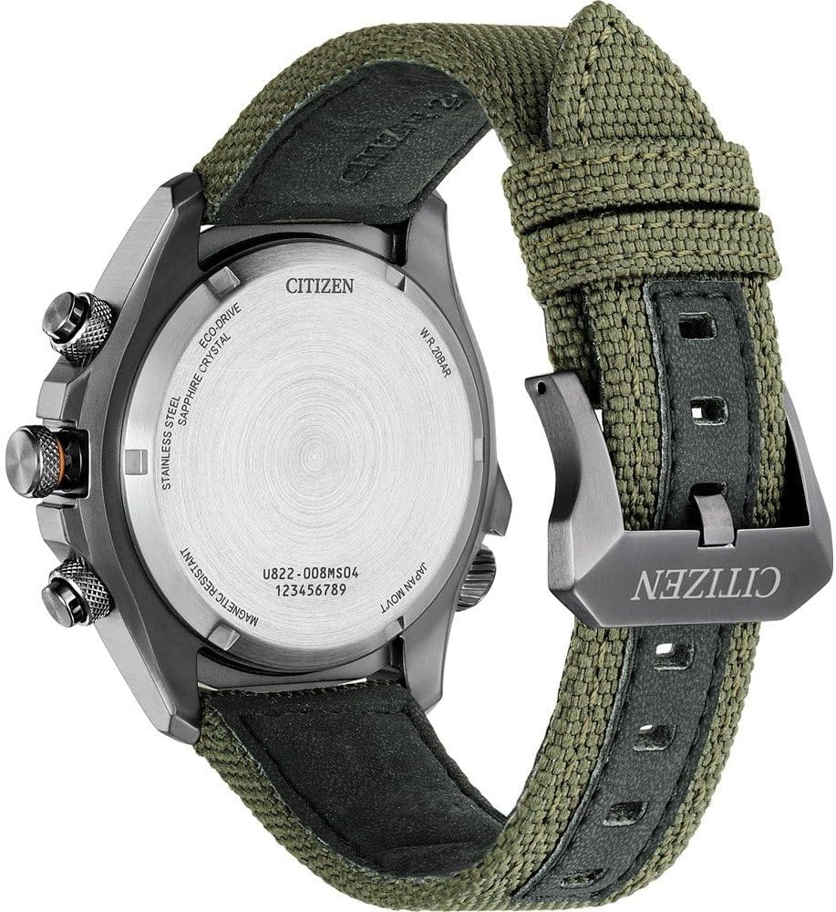 Citizen Reloj Análogico-Digital para Hombre de Cuarzo con Correa en Tela JV1005-02W
