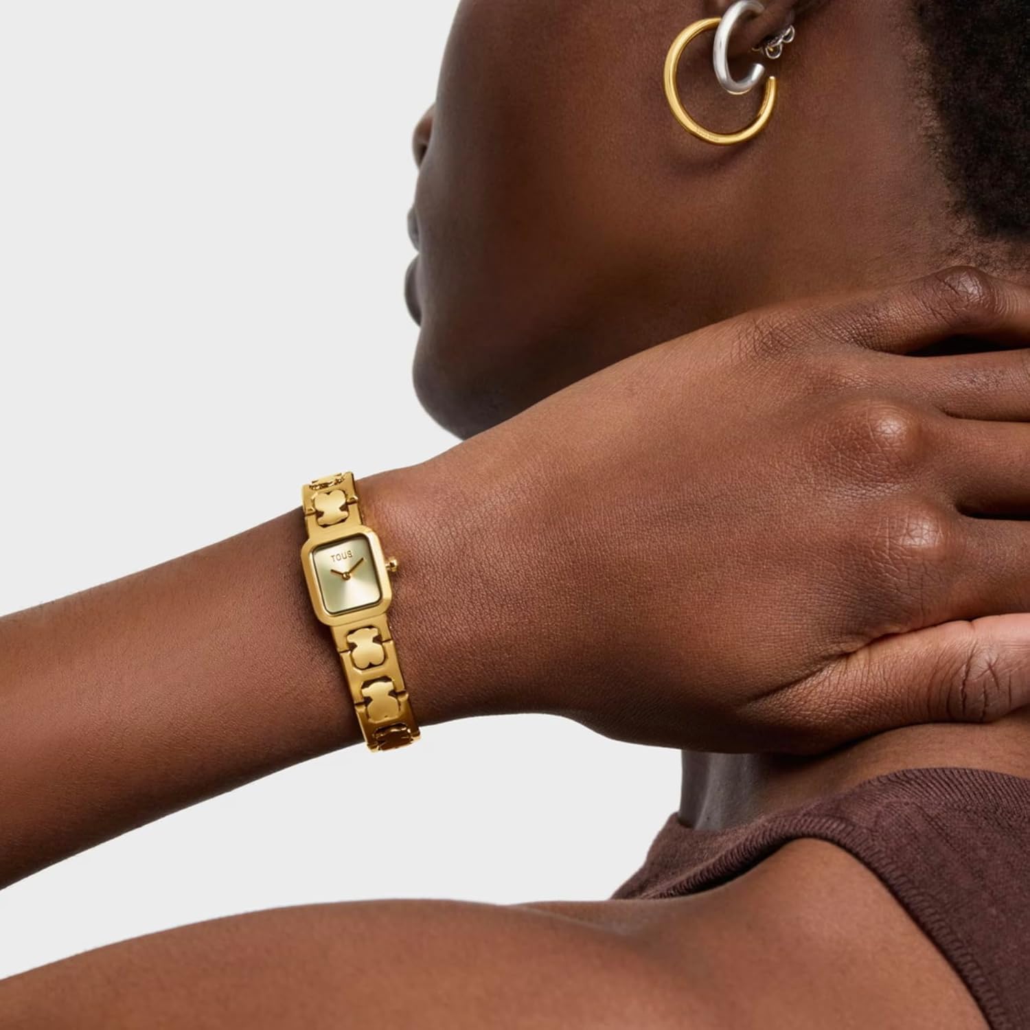 TOUS Reloj analógico con Brazalete de Acero Icon Time