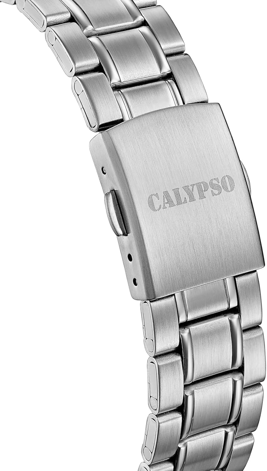 CALYPSO Reloj Hombre K5866/1 Basic Caja de Acero Inoxidable 316l Plateado Correa de Acero Inoxidable 316l Plateado