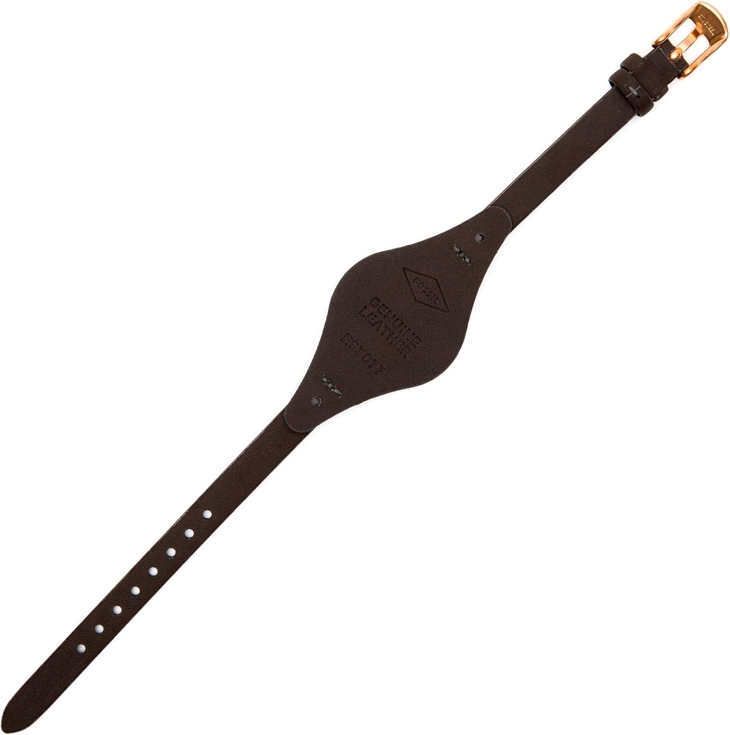 Fossil Correa de Reloj Pulsera 08mm Cuero Marrón - Es-3077 | Lb-es3077