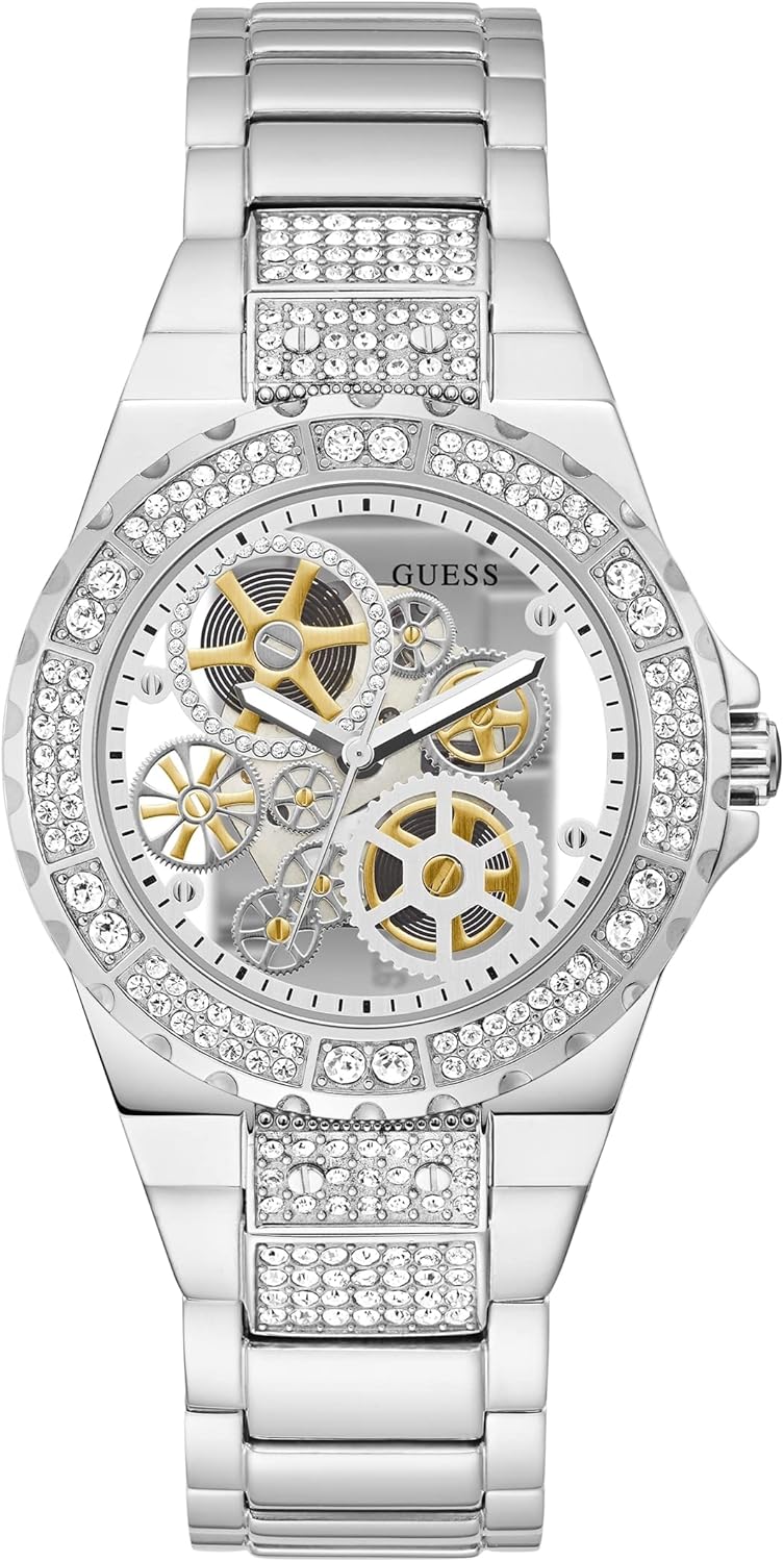 GUESS Reloj de Pulsera de Corte Transparente