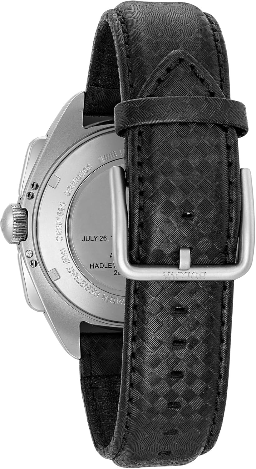 Bulova Luna – Reloj de Cuarzo para Hombre con cronógrafo para Hombre (Mecanismo de Cuarzo, Esfera Negra