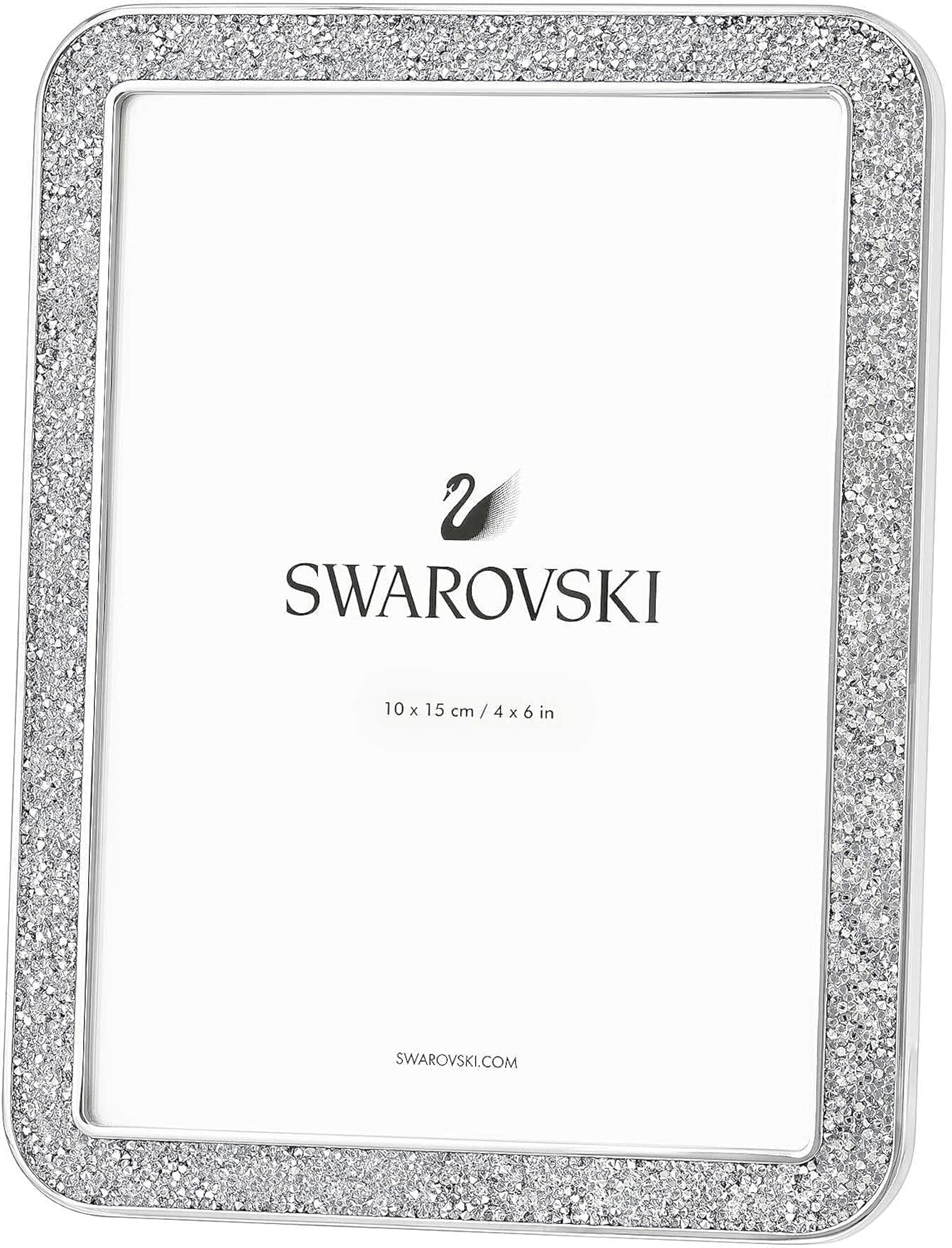 Swarovski Minera - Marco de fotos, tamaño pequeño, color plateado