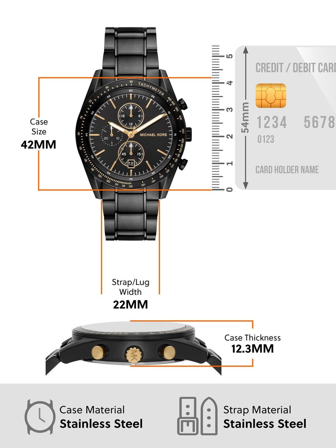 Michael Kors Reloj para hombre MK9113
