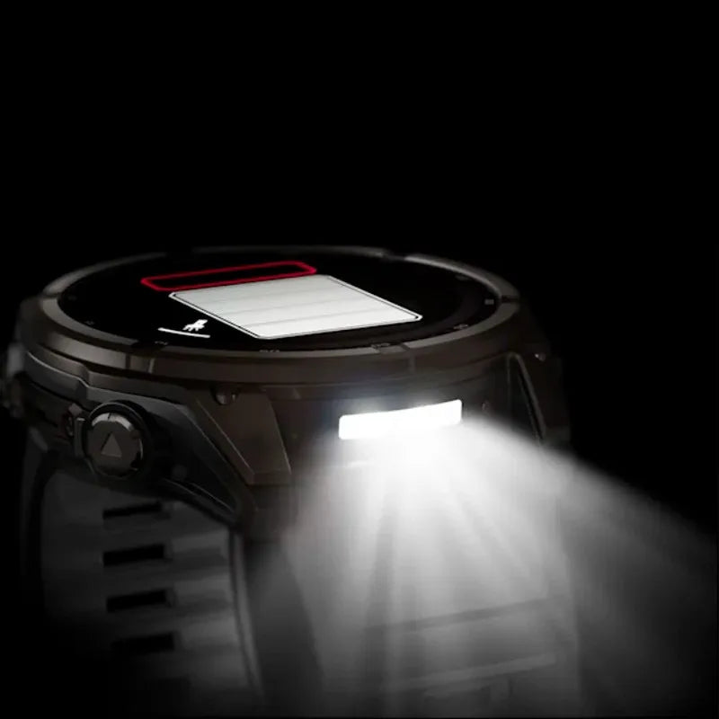 Garmin Reloj para hombre FENIX 8 51mm Zafiro Solar TFT Titanio con revestimiento de DLC con correa de silicona negra ref: 010-02907-11