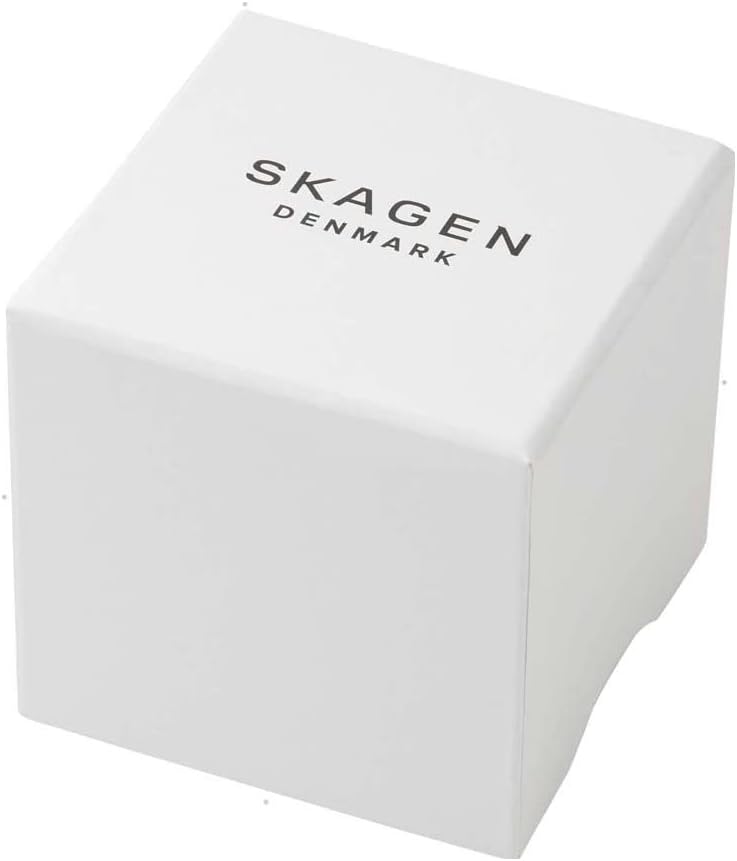 Skagen Reloj Grenen para Hombre, Movimiento de Cuarzo a Tres Agujas con Correa de Acero o Piel