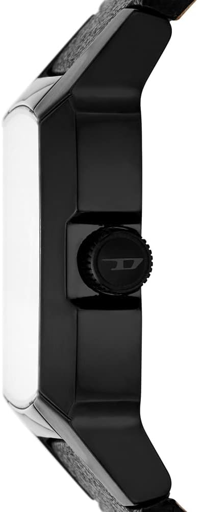 Diesel Cliffhanger Reloj para Hombre, Movimiento de Cuarzo a Tres Agujas con Correa de Silicona, Acero Inoxidable o Piel