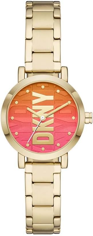DKNY Soho Reloj para Mujer, Movimiento de Cuarzo con Correa de aleación, Acero, Piel o Silicona