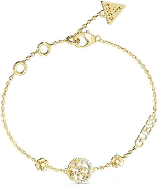 GUESS 4 Love Flowers Bracelet S Yellow Gold