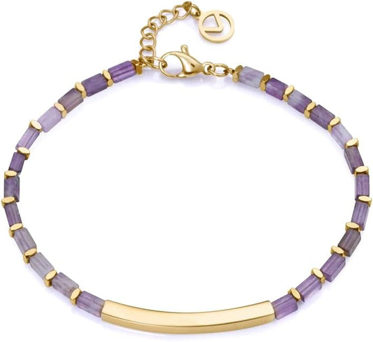 VICEROY - 14075P01019 - Pulsera Fashion de acero e ip dorado con piedras para mujer - 14075P01019
