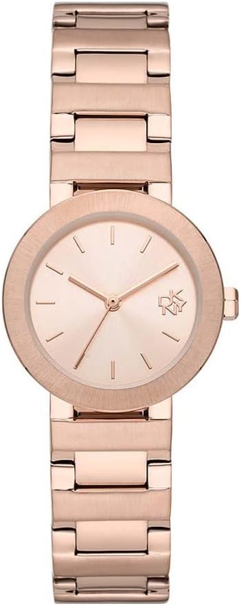 DKNY Metrolink Reloj para Mujer, Movimiento de Cuarzo con Correa de Acero, Piel o Silicona