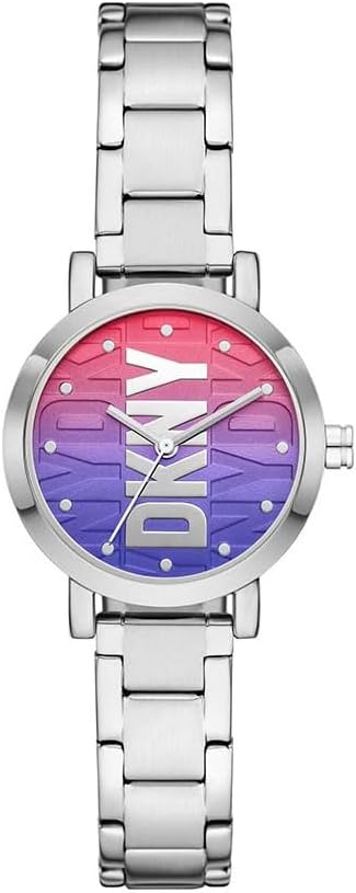 DKNY Soho Reloj para Mujer, Movimiento de Cuarzo con Correa de aleación, Acero, Piel o Silicona