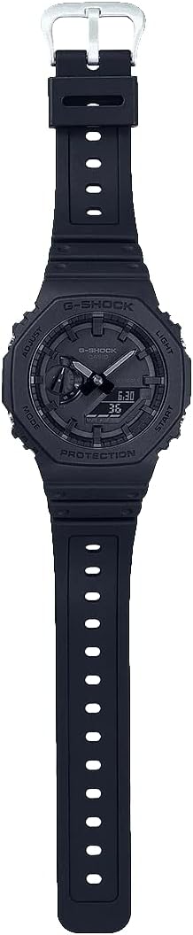 Casio Reloj Cuarzo Hombre 45.40mm con dial Análogico-Digital Negro y Correa de Plastic/Resin Strap Negro GA-2100-1A1ER