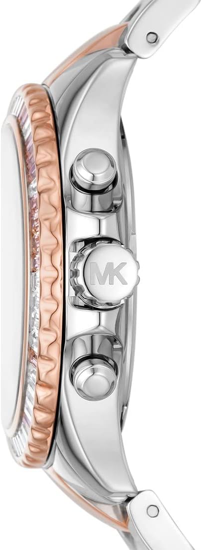 Michael Kors Everest Watch for Women, Quartz Chronograph Movement with Stainless Steel or Silicon Strap