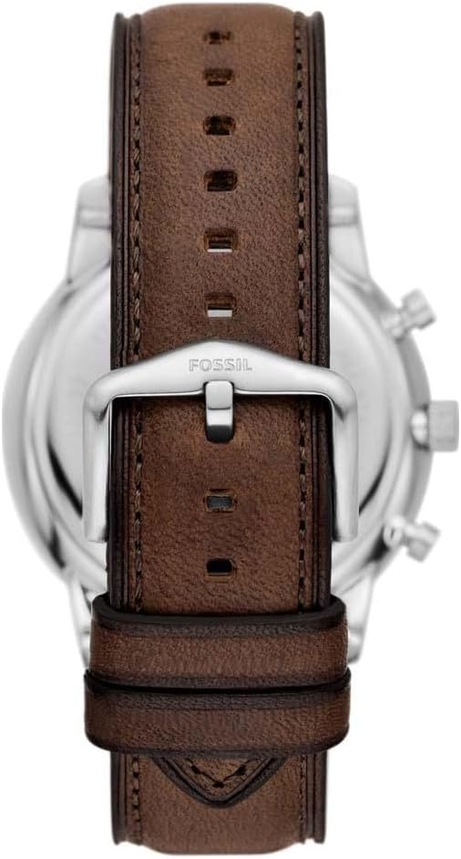 Fossil Reloj Neutra para Hombre, Movimiento cronógrafo de Cuarzo con Correa de Piel