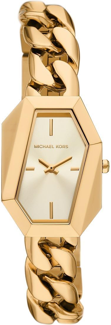 Michael Kors Reloj para Mujer MK4878, Dorado con esfera hexagonal