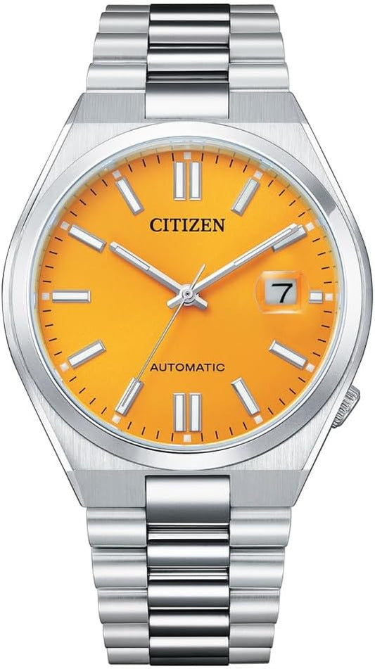 Citizen Herren Brazalete analógico automático Uhr mit Edelstahl Tsuyosa