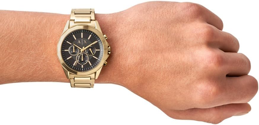 Armani Exchange Men's Quartz Analog Watch with Stainless Steel Strap AX7151SET