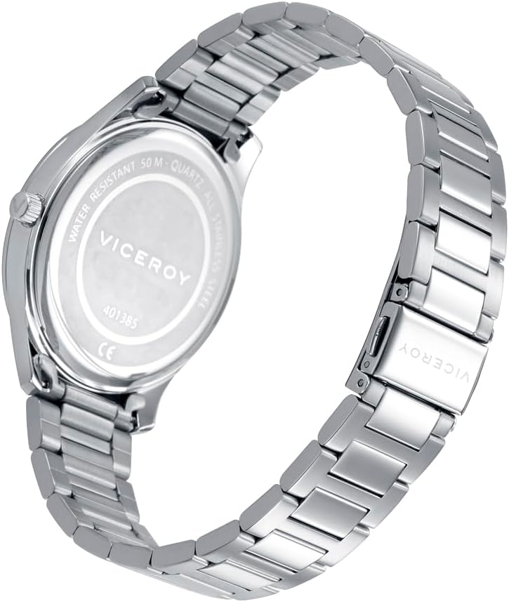 Viceroy Reloj Hombre Acero Esfera Negra 401385-67