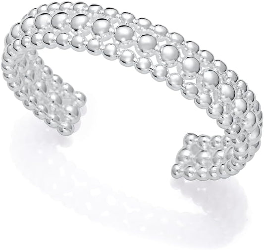 Viceroy Pulsera Fashion Mujer 14318P01000 – Acero Chapado en Plata 999, Diseño de Bolas, Colección Laura Escanes