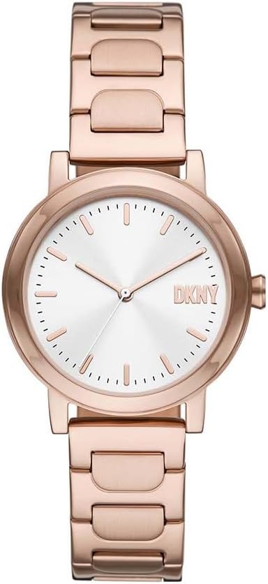 DKNY Soho Reloj para Mujer, Movimiento de Cuarzo con Correa de aleación, Acero, Piel o Silicona