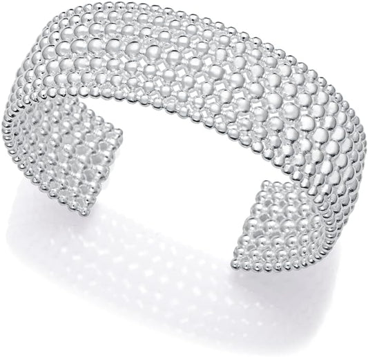 Viceroy Pulsera Fashion Mujer 14317P01000 – Acero Bañado en Plata 999, Diseño de Esfera en Relieve, Colección Laura Escanes