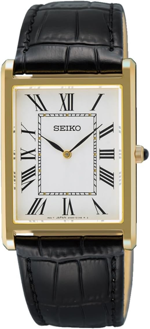 Seiko SWR104P1 - Reloj analógico para Hombre con Correa de Cuero