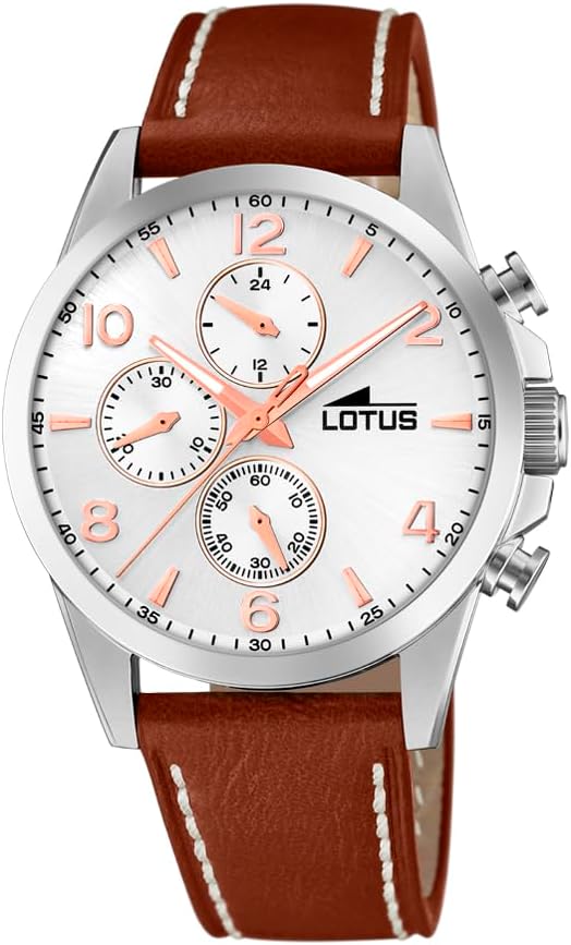 Lotus Reloj Cronógrafo para Hombre de Cuarzo con Correa en Cuero 18630/1