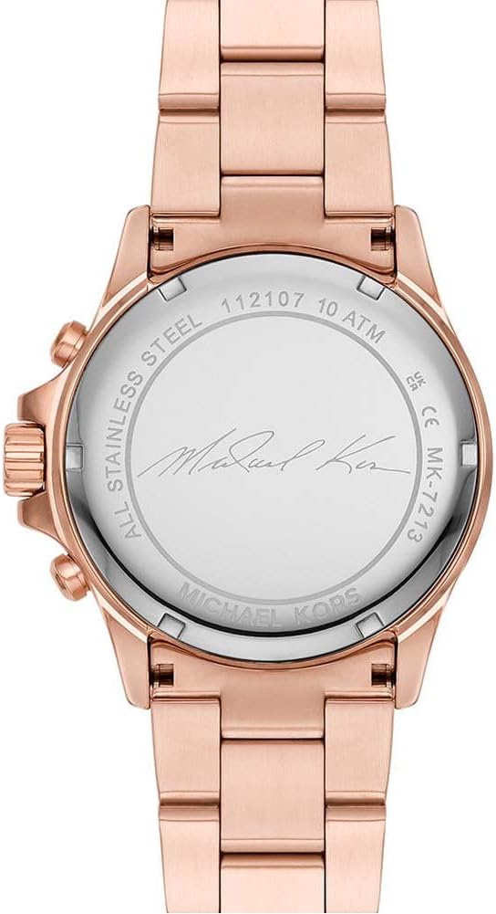 Michael Kors Everest Watch for Women, Quartz Chronograph Movement with Stainless Steel or Silicon Strap