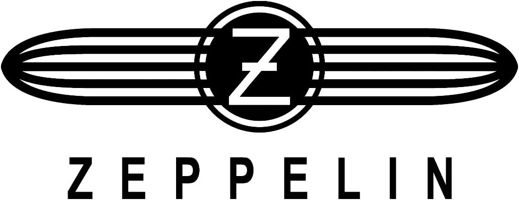Zeppelin - Men's watch, 100 years old, chronograph with leather strap
