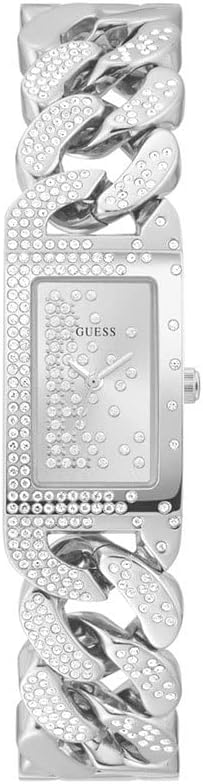 GUESS Reloj de cadena de cristal