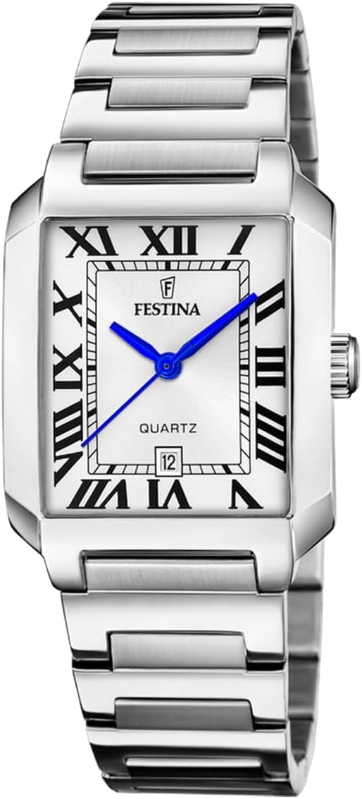 Festina Reloj Mujer F20679/1 On The Square Caja de Acero Inoxidable 316l Plateado Correa de Acero Inoxidable 316l Plateado