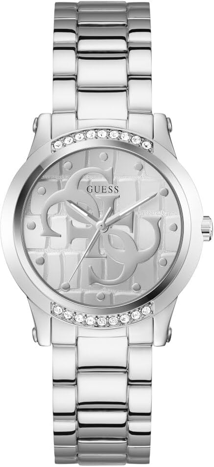 GUESS Reloj Analógico para Mujer'S de Cuarzo con Correa en Acero Inoxidable GW0861L1