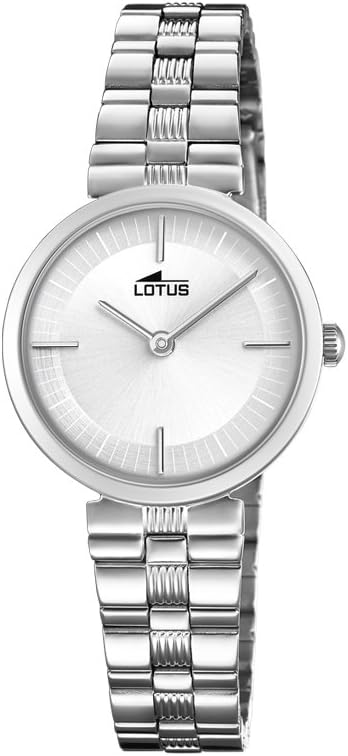 Lotus Watches Reloj Análogo clásico para Mujer de Cuarzo con Correa en Acero Inoxidable 18541/1