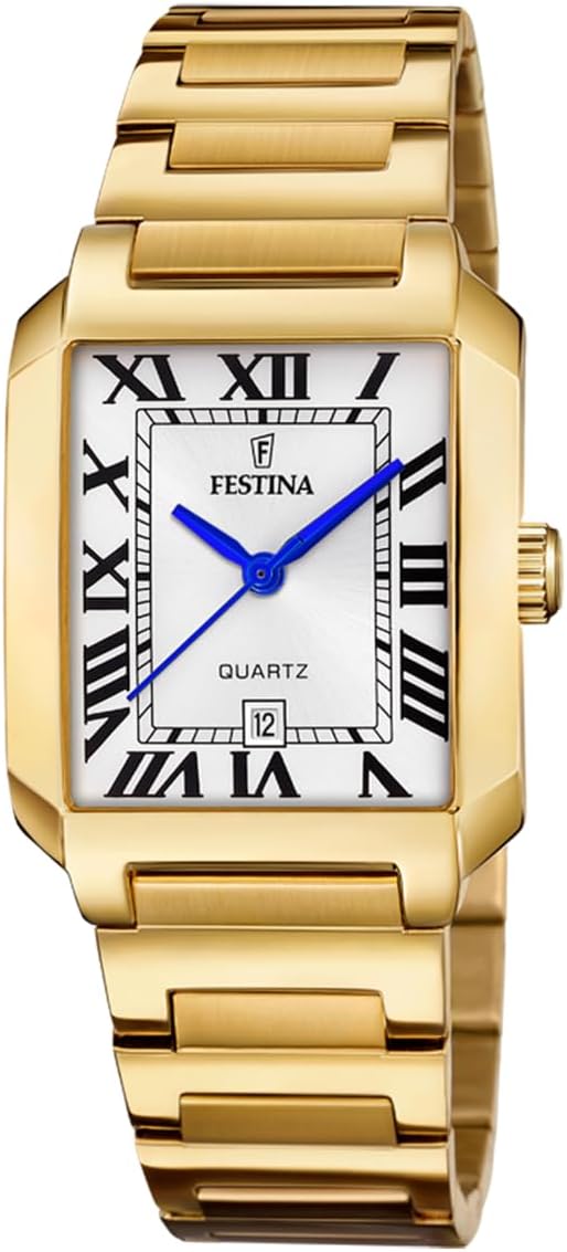 Festina Reloj Mujer F20680/1 On The Square Caja de Acero Inoxidable 316l Dorado Correa de Acero Inoxidable 316l Dorado