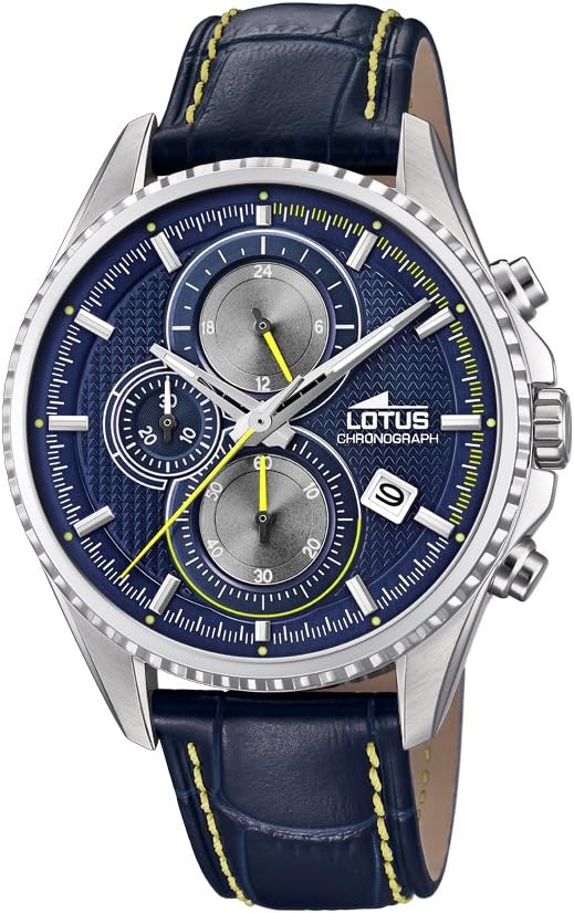 Lotus Watches Reloj Cronógrafo para Hombre de Cuarzo con Correa en Cuero 18527/3