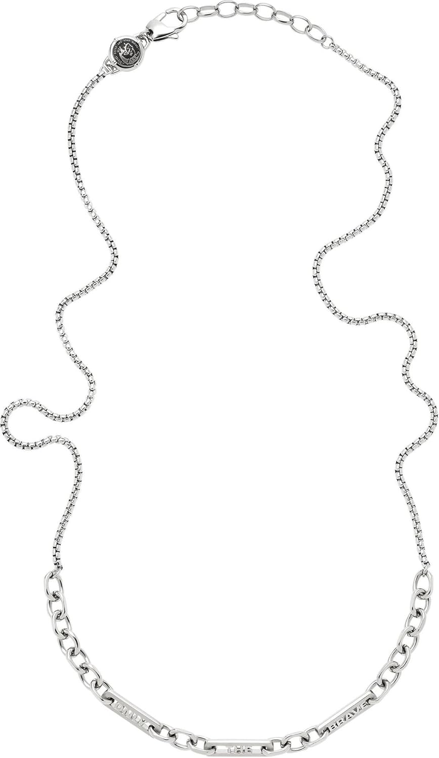 Diesel Collar de cadena para hombre en acero inoxidable con cierre de langosta
