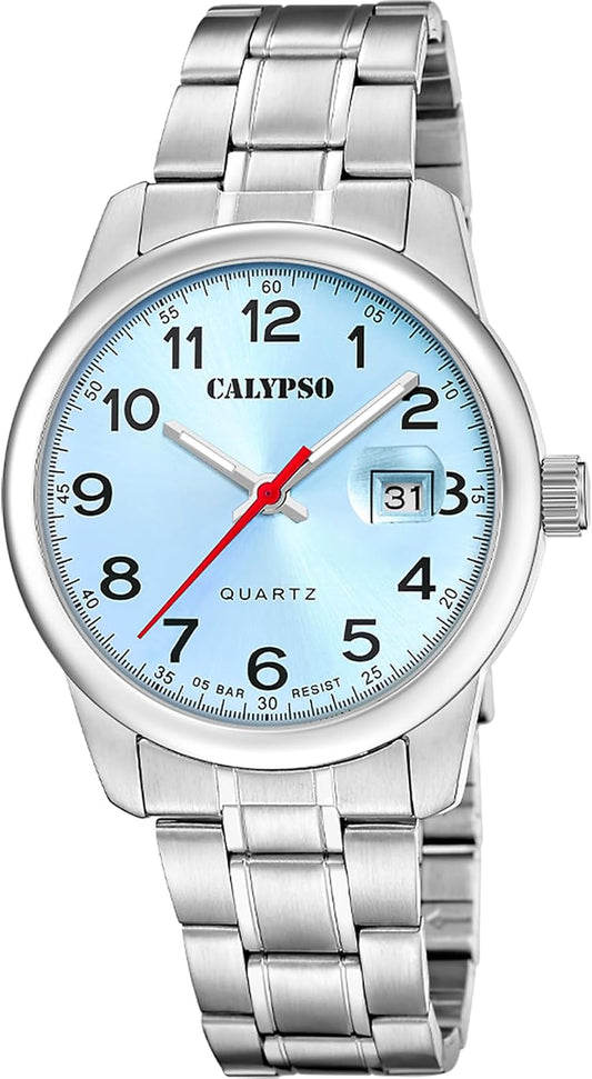 CALYPSO Reloj Hombre K5872/3 Basic Caja de Acero Inoxidable 316l Plateado